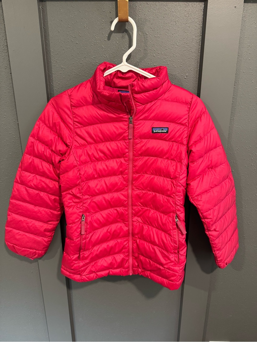 Patagonia Girls' Pink Down Jacket Large